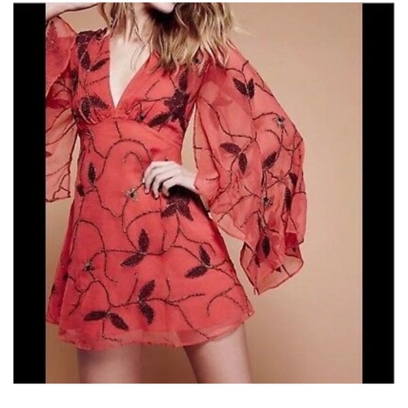 Free People Vintage Take a Chance Mini Dress - Picture 3 of 8